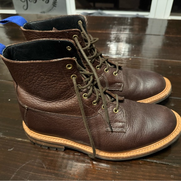 Tricker\'s Burford ConsTruct Men’s Dark Brown Leather boots.